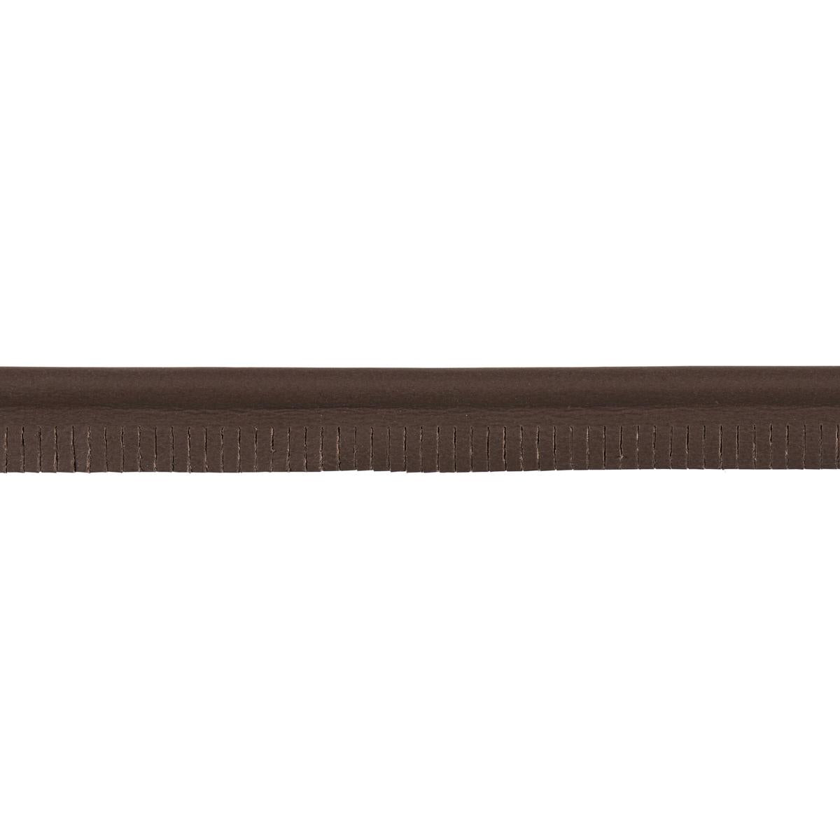 Schumacher Dark Brown Burnham Medium Leather Piping