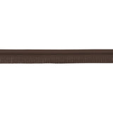 Schumacher Dark Brown Burnham Medium Leather Piping