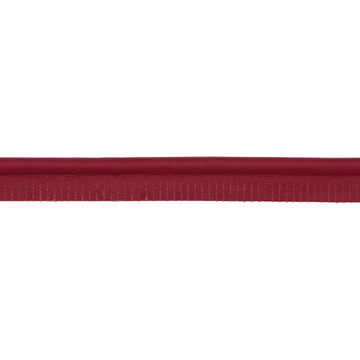 Schumacher Red Burnham Medium Leather Piping