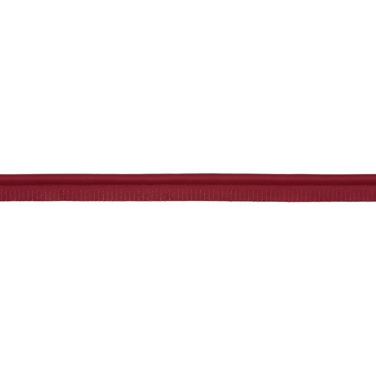 Schumacher Red Burnham Medium Leather Piping