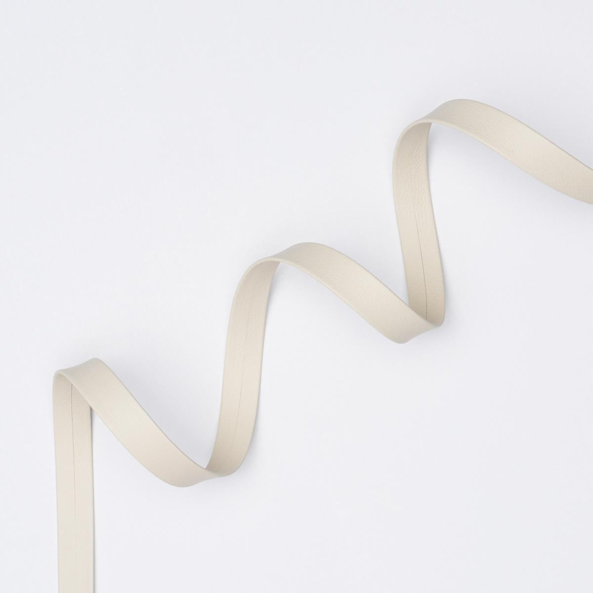 Schumacher Ivory Frazer Narrow Leather Trim