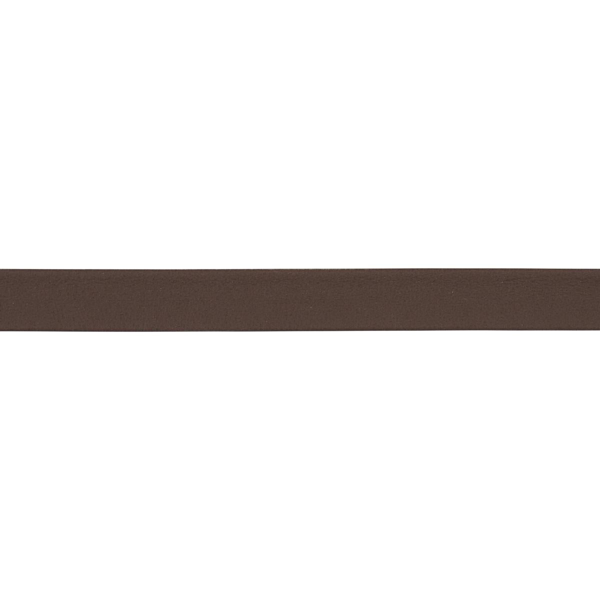 Schumacher Dark Brown Frazer Narrow Leather Trim
