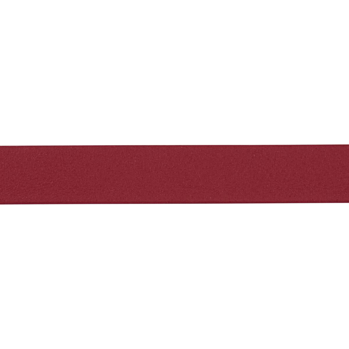 Schumacher Red Frazer Medium Leather Trim