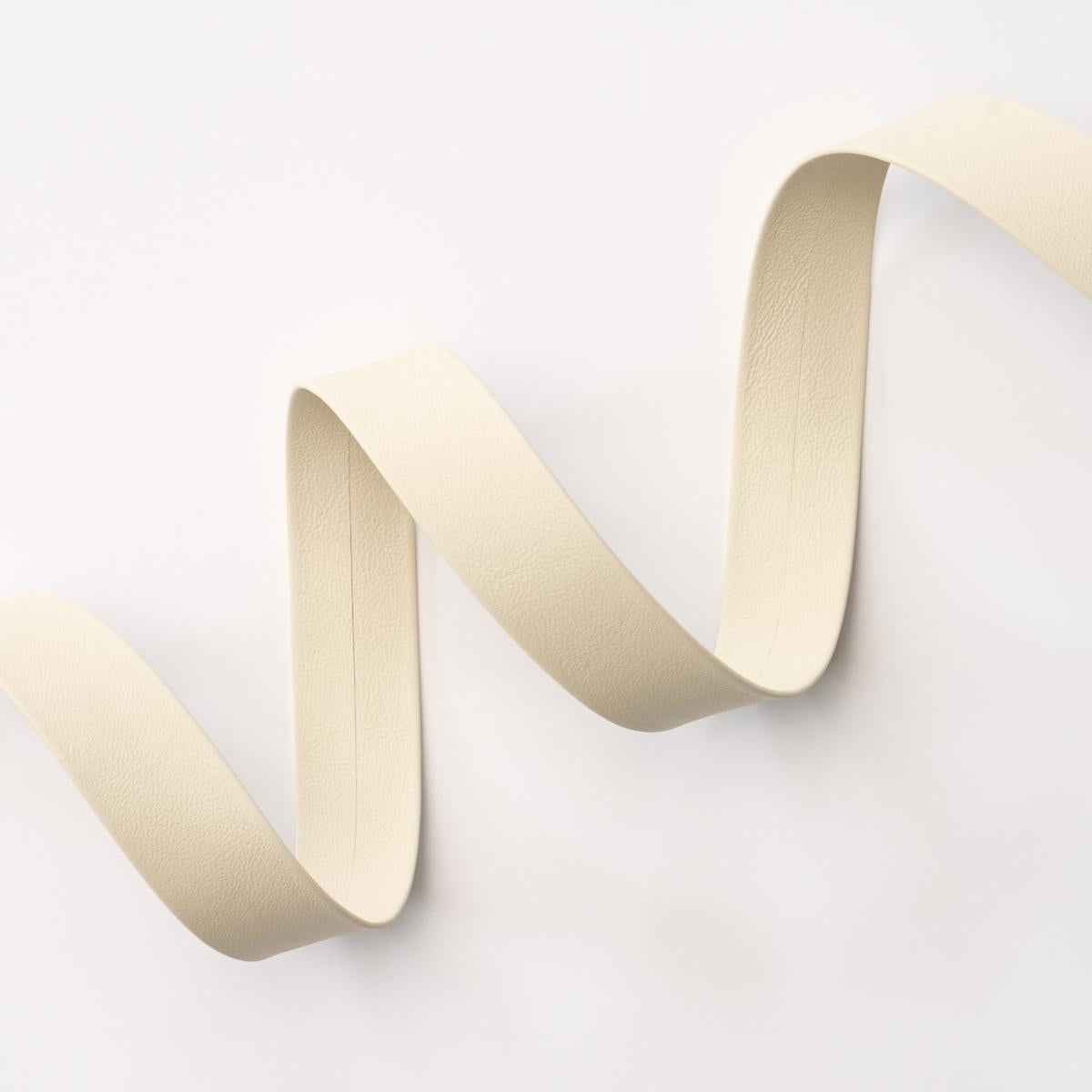 Schumacher Ivory Frazer Wide Leather Trim