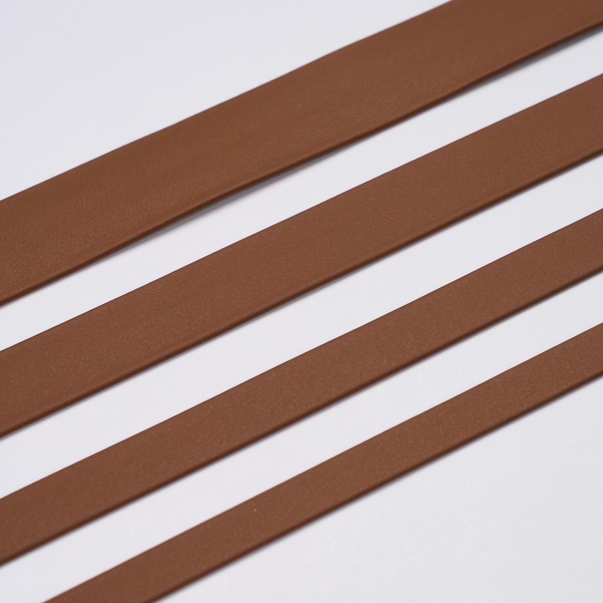 Schumacher Brown Frazer Wide Leather Trim