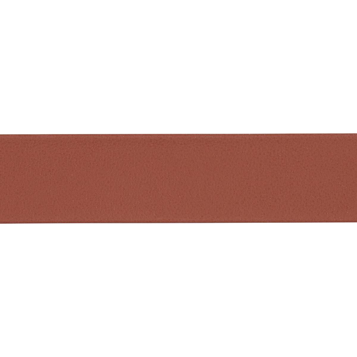 Schumacher Rust Frazer Wide Leather Trim