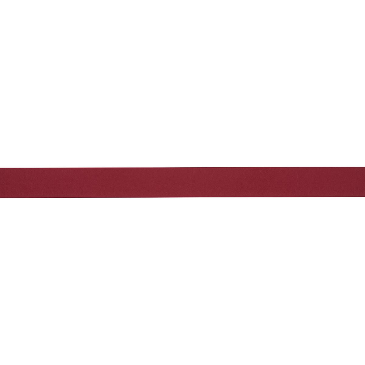 Schumacher Red Frazer Wide Leather Trim