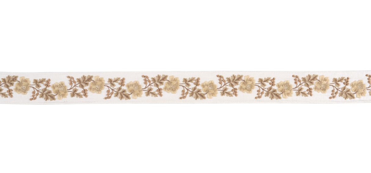 Schumacher Harvest Elise Hand-Embroidered Tape