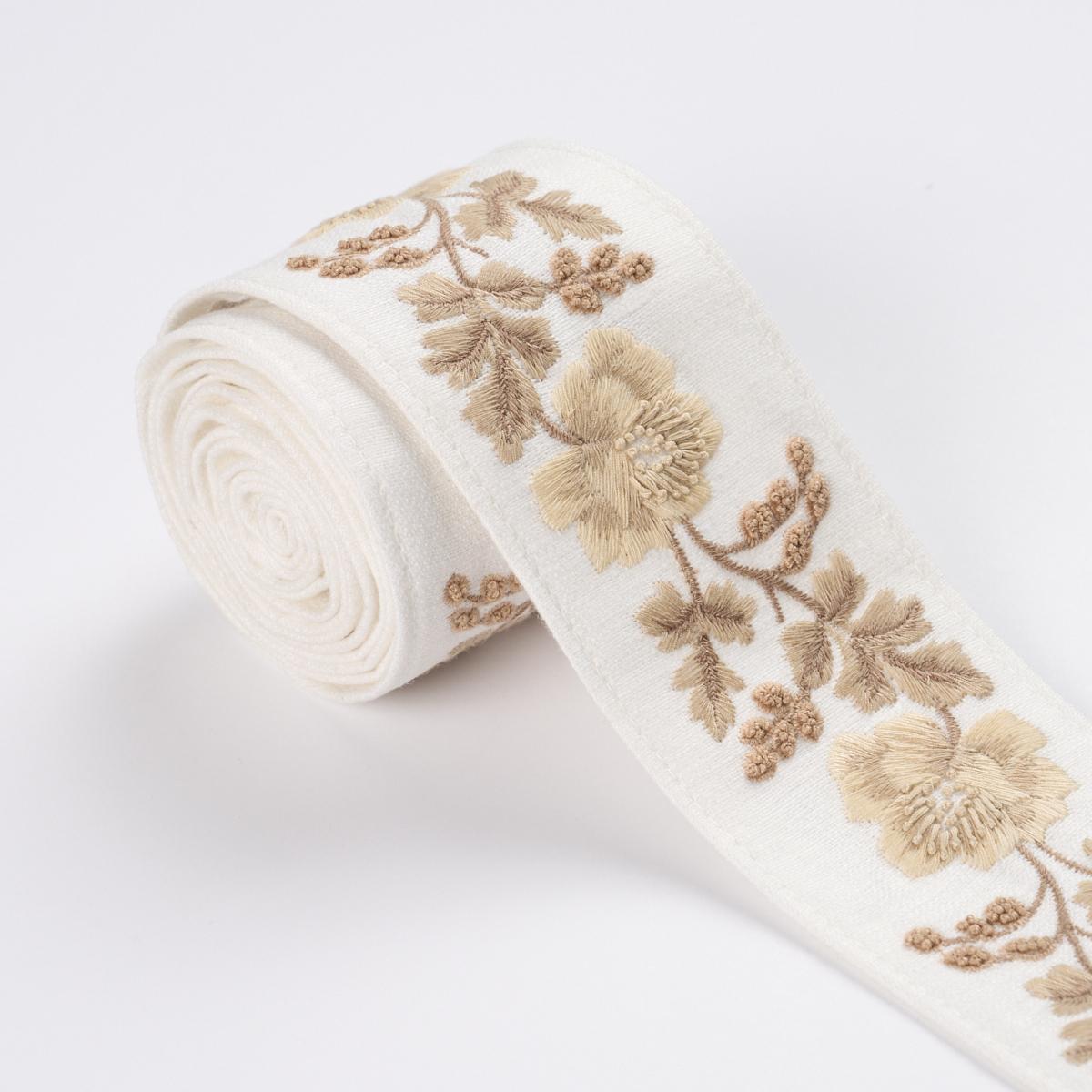 Schumacher Harvest Elise Hand-Embroidered Tape