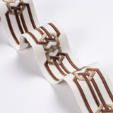 Schumacher Rust & Beige Corinne Tape