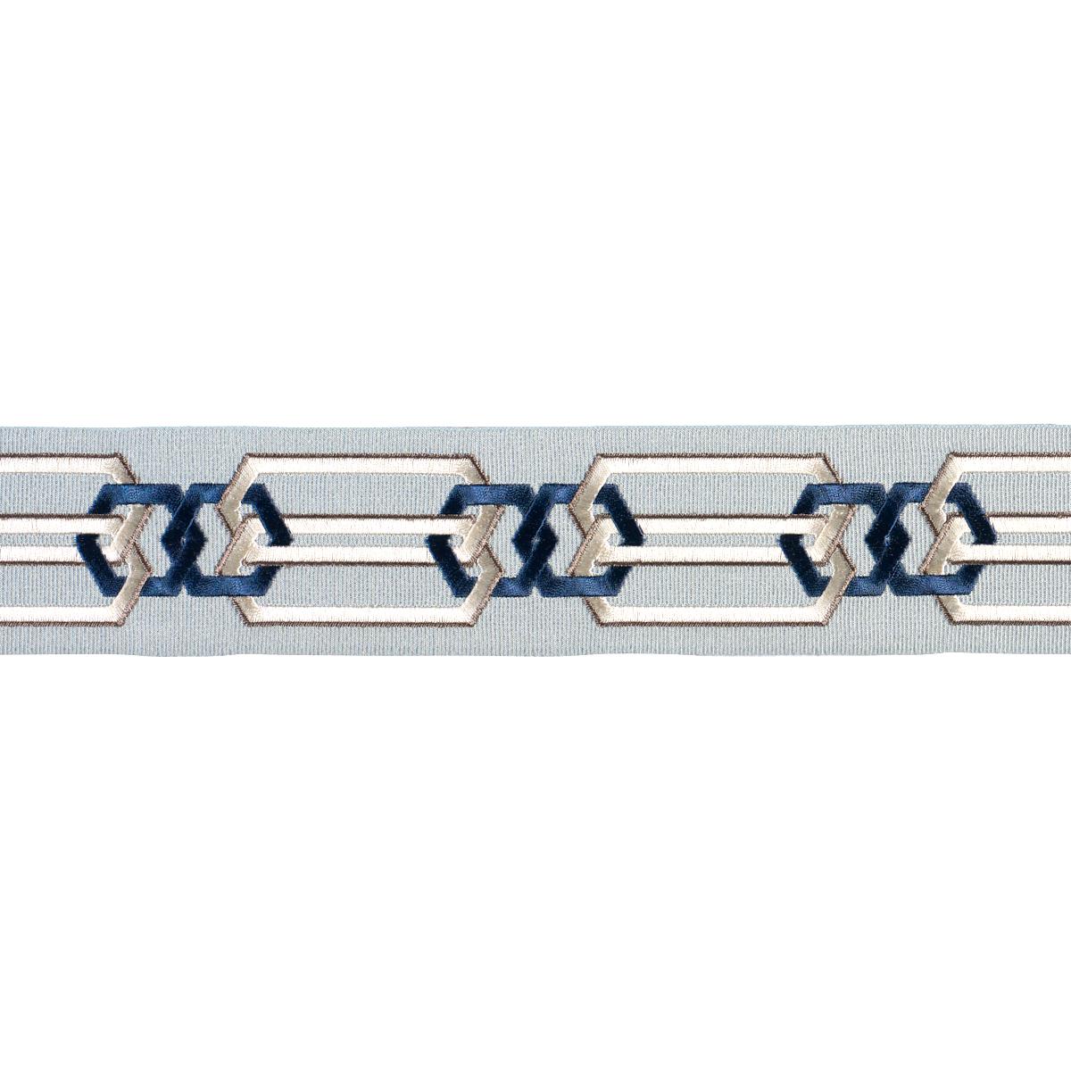 Schumacher Blue & White Corinne Tape