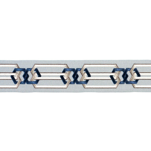 Schumacher Blue & White Corinne Tape