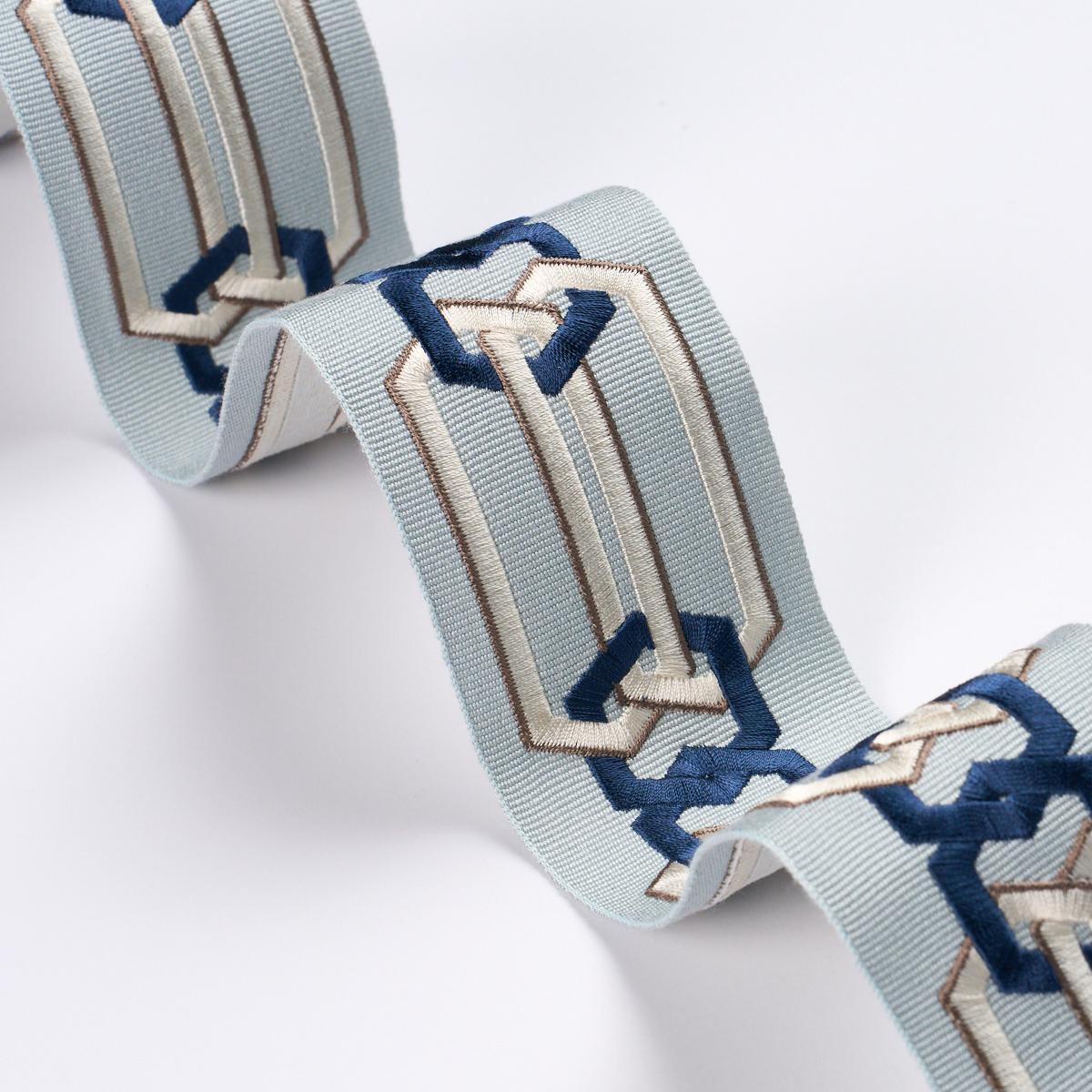 Schumacher Blue & White Corinne Tape