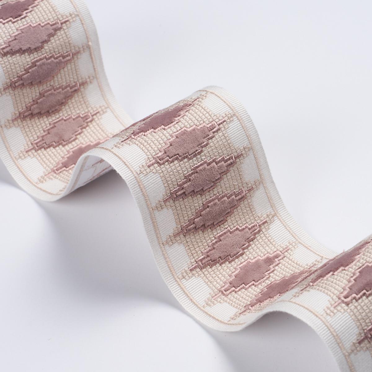 Schumacher Rose Quartz Mireille Velvet Tape