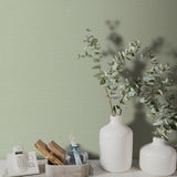Veer Decor Linea Textile Green Wallpaper