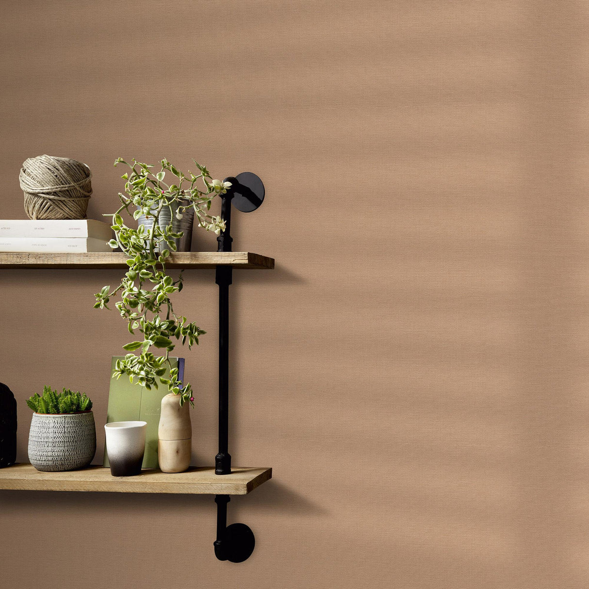 Veer Decor Linea Textile Red Wallpaper