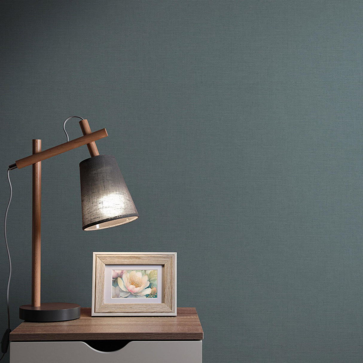 Veer Decor Linea Textile Blue Wallpaper