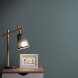 Veer Decor Linea Textile Blue Wallpaper