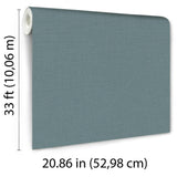 Veer Decor Linea Textile Blue Wallpaper