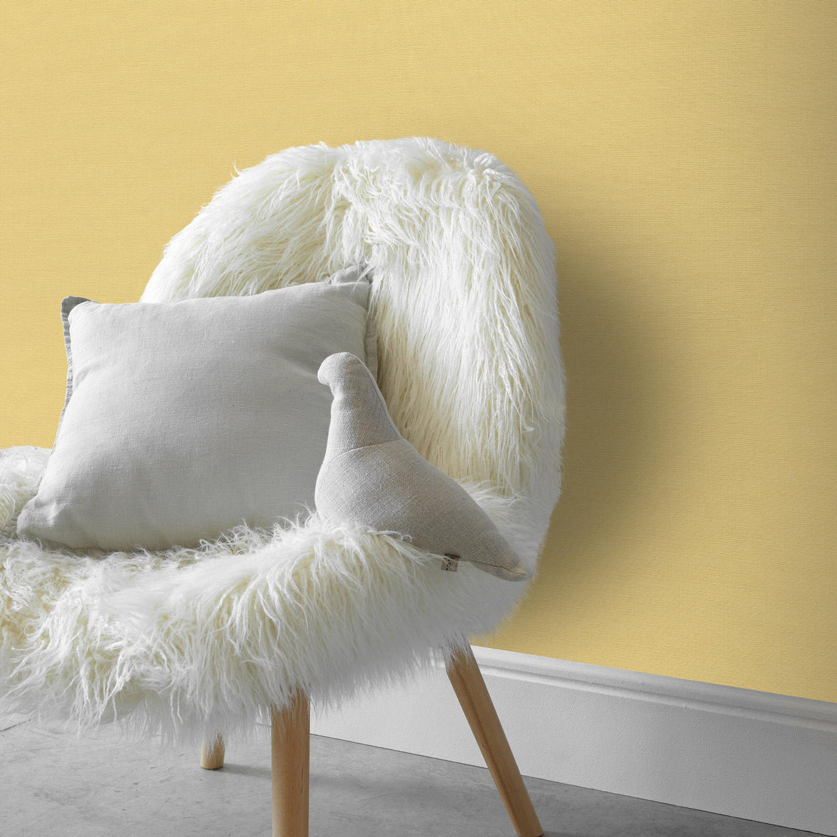Veer Decor Linea Textile Yellow Wallpaper