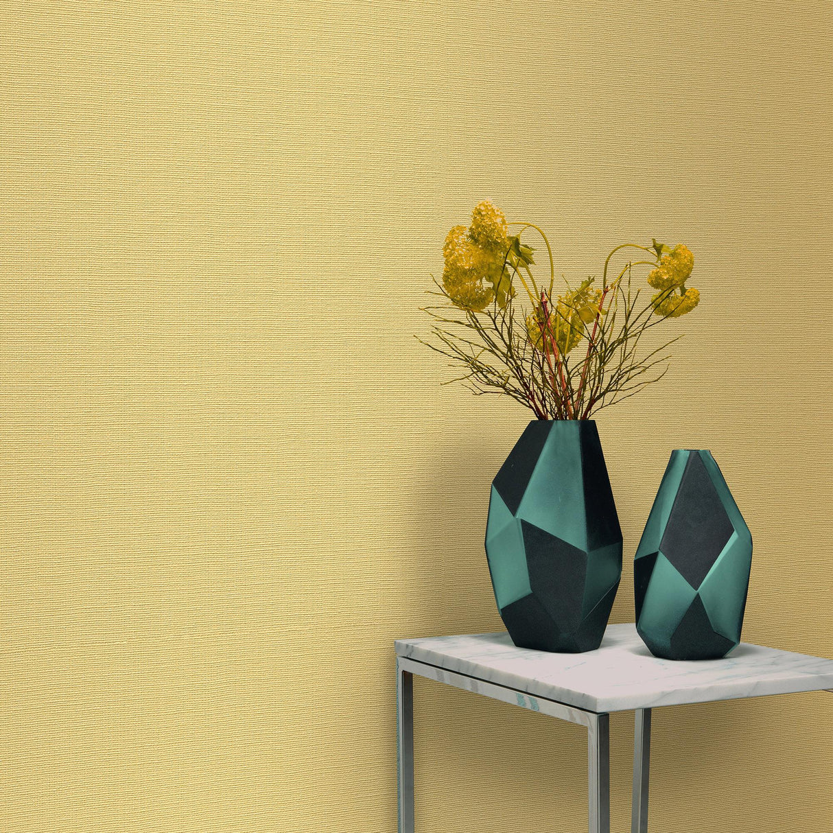Veer Decor Linea Textile Yellow Wallpaper
