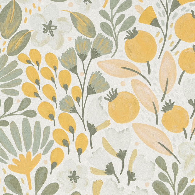 Veer Decor Poetic Garden Green Wallpaper