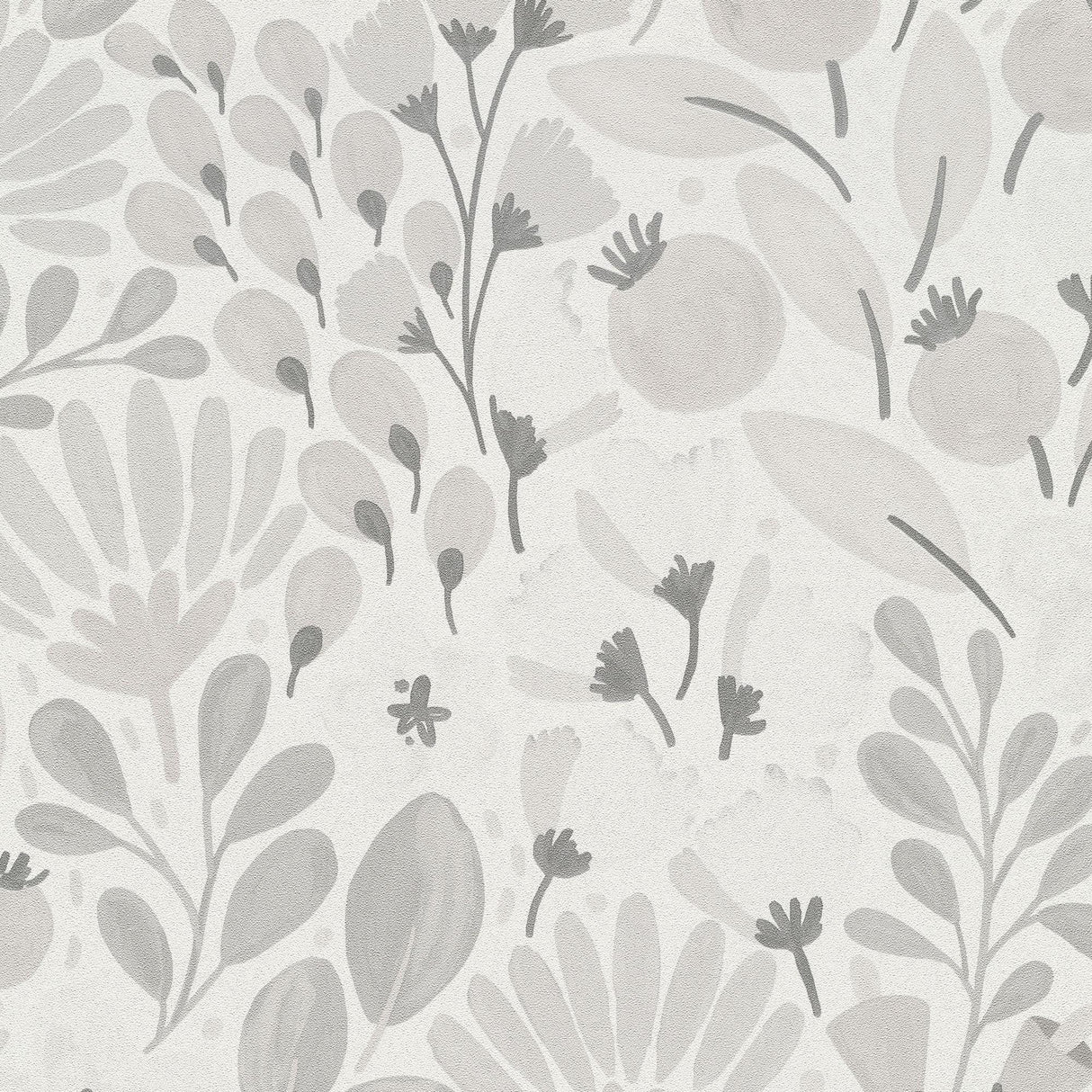 Veer Decor Poetic Garden Grey Wallpaper