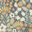 Veer Decor Poetic Garden Blue Wallpaper
