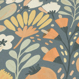 Veer Decor Poetic Garden Blue Wallpaper