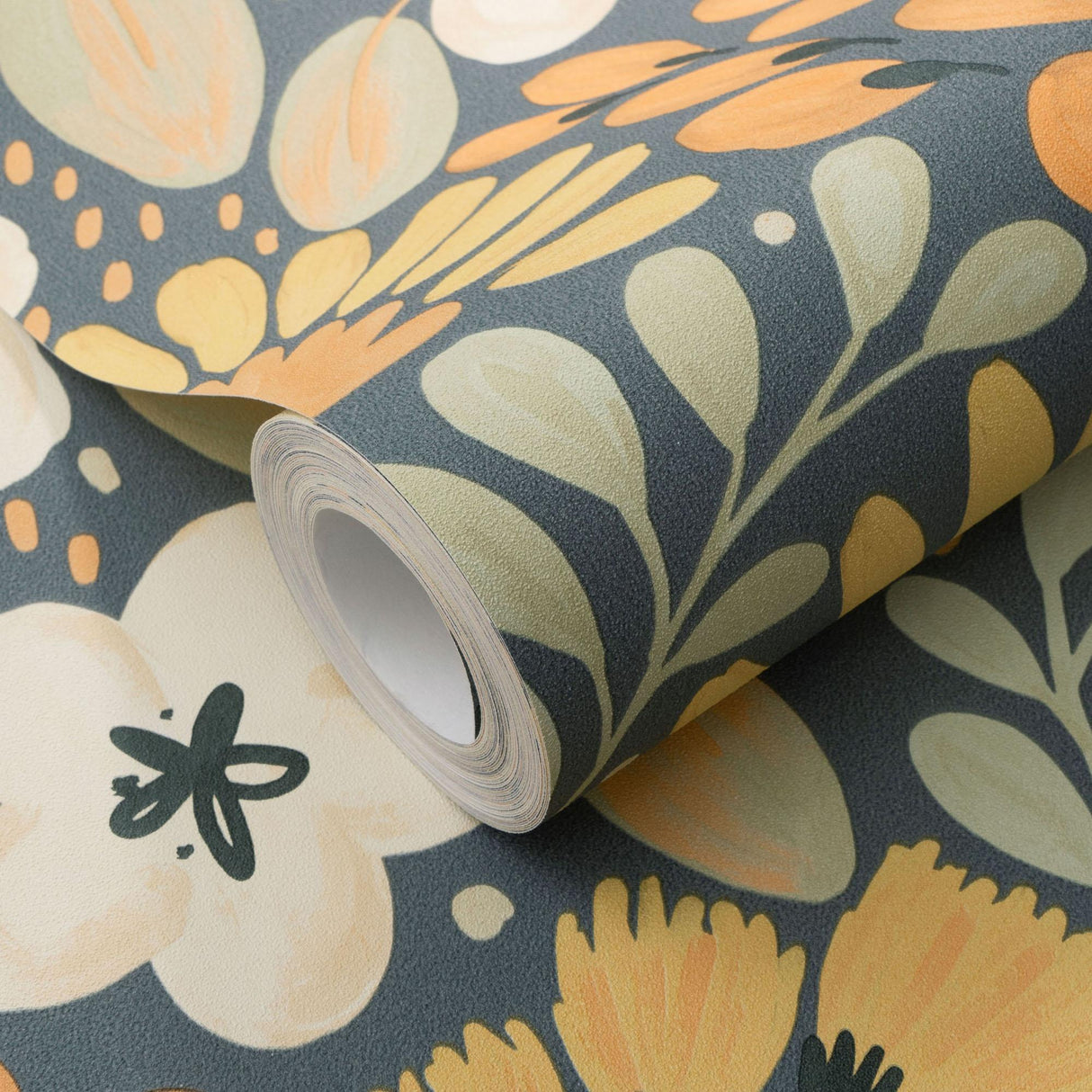 Veer Decor Poetic Garden Blue Wallpaper