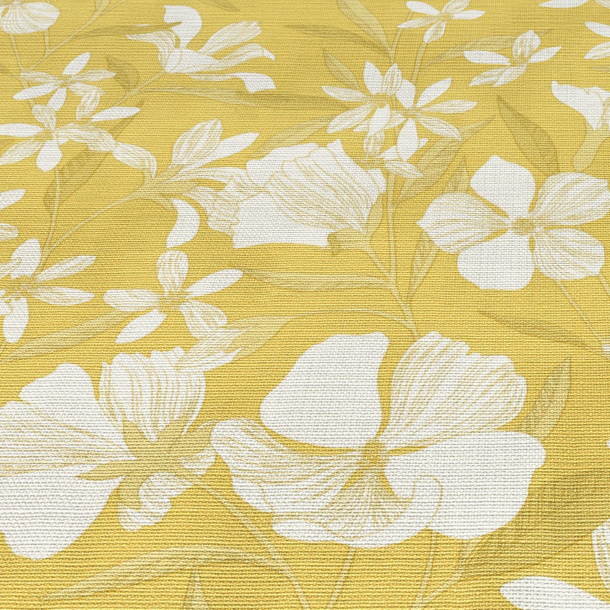 Veer Decor Floral Breeze Yellow Wallpaper