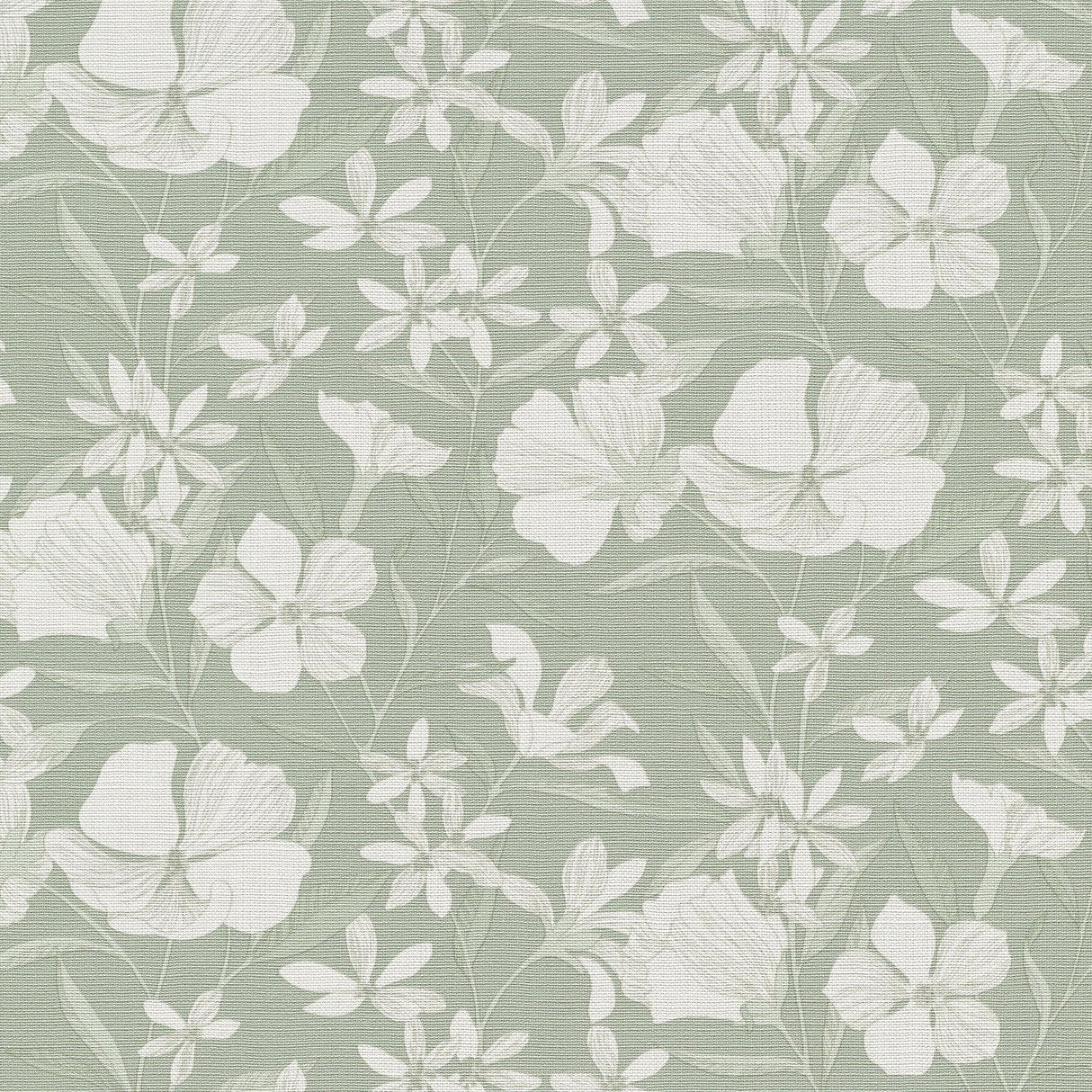 Veer Decor Floral Breeze Green Wallpaper
