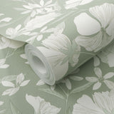 Veer Decor Floral Breeze Green Wallpaper