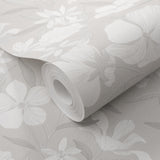 Veer Decor Floral Breeze Grey Wallpaper