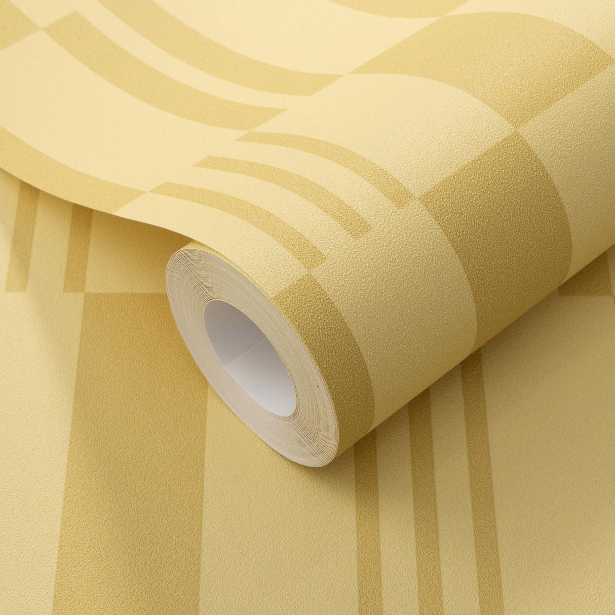 Veer Decor Sun Geo Stripe Yellow Wallpaper