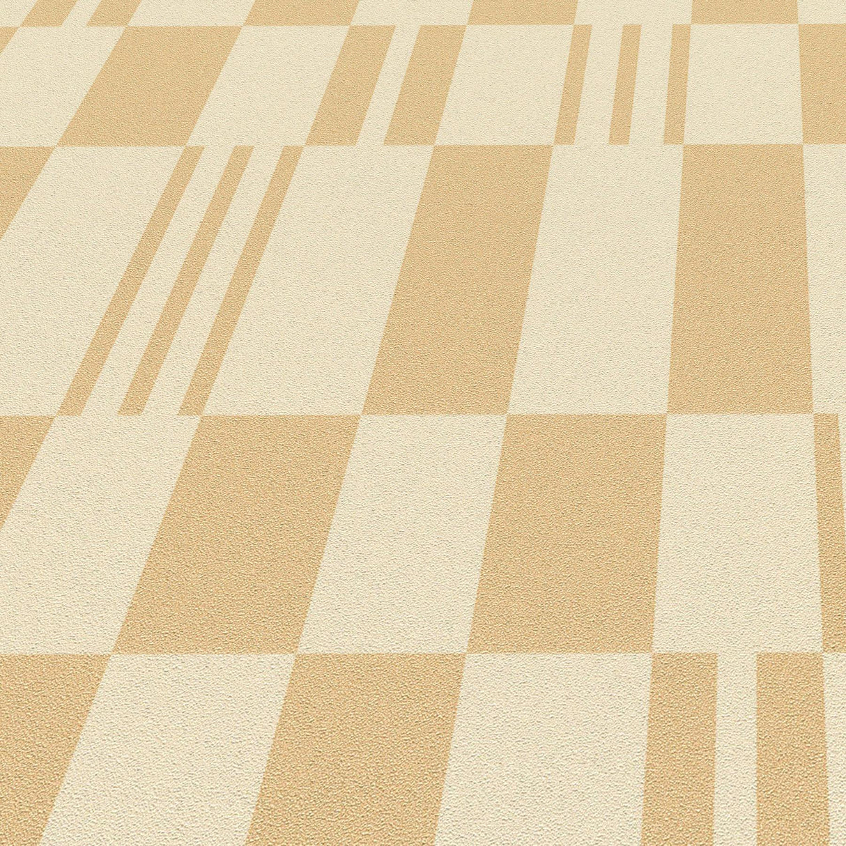 Veer Decor Sun Geo Stripe Orange Wallpaper