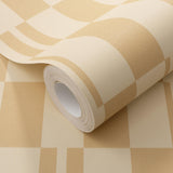 Veer Decor Sun Geo Stripe Orange Wallpaper
