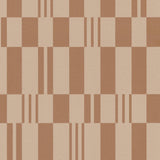 Veer Decor Sun Geo Stripe Brown Wallpaper