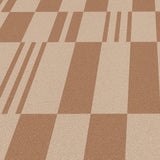 Veer Decor Sun Geo Stripe Brown Wallpaper