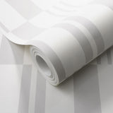 Veer Decor Sun Geo Stripe Grey Wallpaper