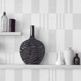 Veer Decor Sun Geo Stripe Grey Wallpaper