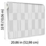 Veer Decor Sun Geo Stripe Grey Wallpaper