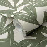 Veer Decor Shadowleaf Green Wallpaper