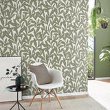 Veer Decor Shadowleaf Green Wallpaper