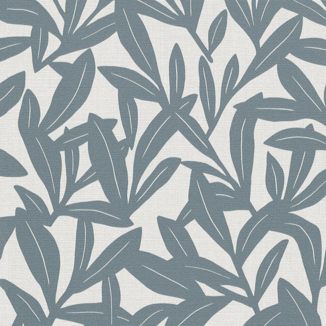 Veer Decor Shadowleaf Blue Wallpaper