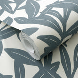 Veer Decor Shadowleaf Blue Wallpaper