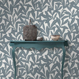 Veer Decor Shadowleaf Blue Wallpaper