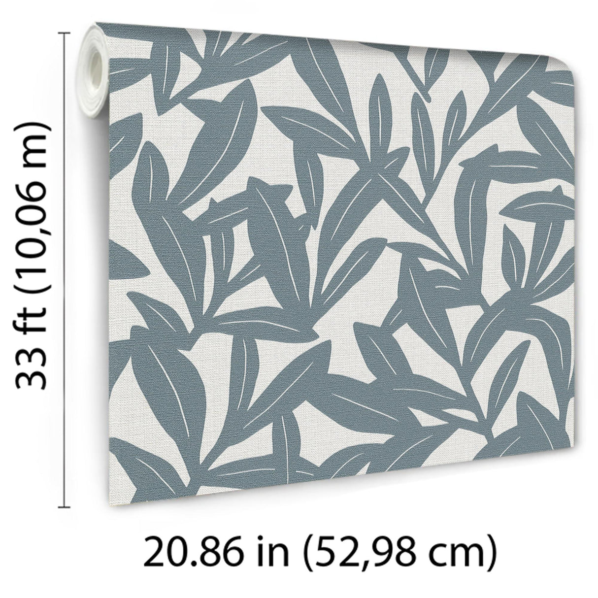 Veer Decor Shadowleaf Blue Wallpaper