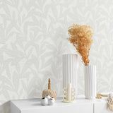 Veer Decor Shadowleaf Grey Wallpaper