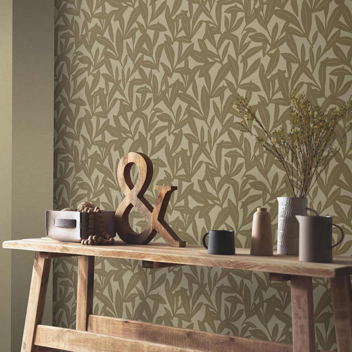 Veer Decor Shadowleaf Sage Wallpaper